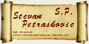 Stevan Petrašković vizit kartica